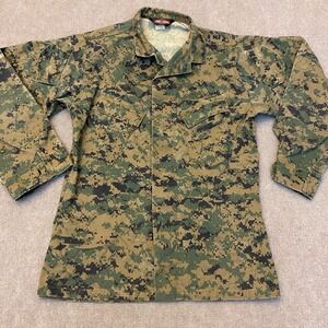 Tru Spec Jacket Mens‎ Small Green Camo vtg Coat Army Tactical Hunting Outdoor